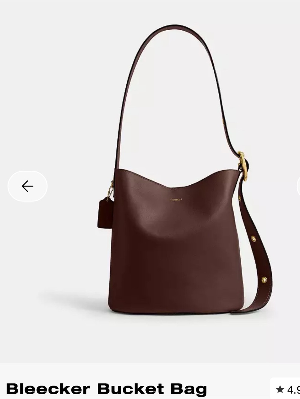 Coach Bleecker Bucket Bag in Maple